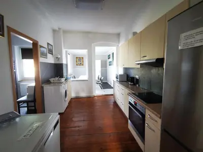 Küche/Küchenzeile in der Unterkunft Wohnung Milo