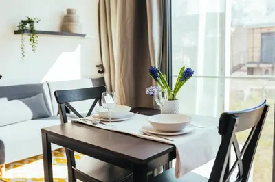 Ein Sitzbereich in der Unterkunft The Rix Studios & Suites