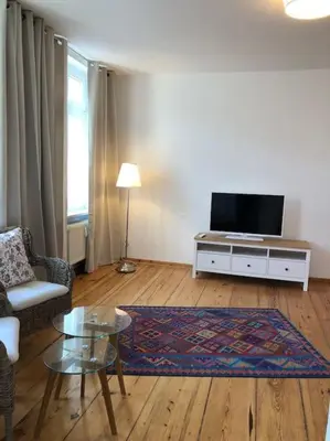 TV/Unterhaltungsangebot in der Unterkunft Traumhafte Ferienwohnung im Herzen von Templin