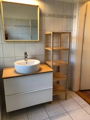 Ein Badezimmer in der Unterkunft Traumhafte Ferienwohnung im Herzen von Templin