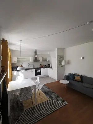 Ein Bett oder Betten in einem Zimmer der Unterkunft Inselhaus Werder FeWo Erna