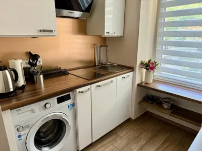 Küche/Küchenzeile in der Unterkunft Atlas Apartment