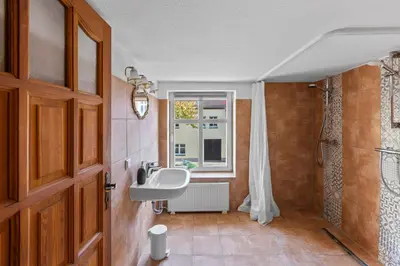 Grundriss der Unterkunft Sabina Monteurwohnung I 75 Zoll TV I KÜCHE I BAD I BACKOFEN I