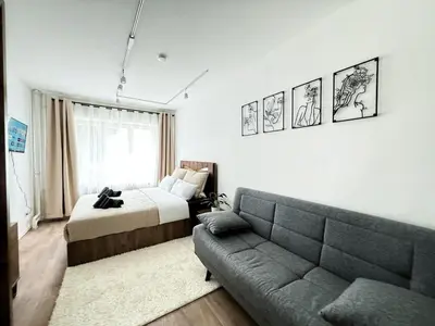 Ein Sitzbereich in der Unterkunft HolidayHome Apartments I Large 3 room apartment in the best location in Kreuzberg
