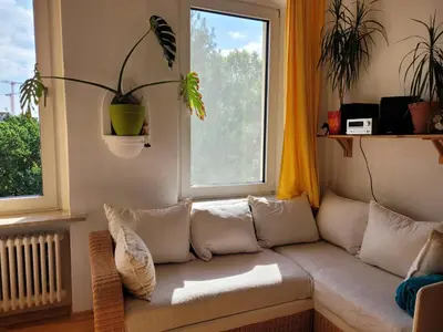 Ein Sitzbereich in der Unterkunft Cosy Unterkunft in ruhiger Citylage in Berlin-Mitte