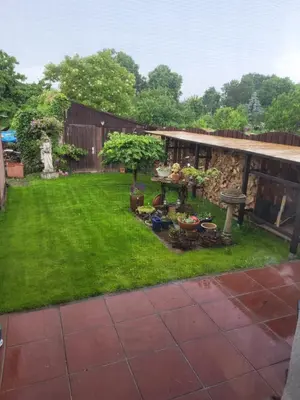 Ein Garten an der Unterkunft Gute Stube