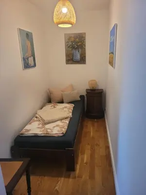 Ein Bett oder Betten in einem Zimmer der Unterkunft Gute Stube