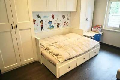 Ein Bett oder Betten in einem Zimmer der Unterkunft Berlin Bound Retreat 3 bedrooms