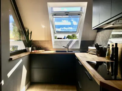 Küche/Küchenzeile in der Unterkunft Berlin Style Apartments