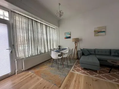Ein Sitzbereich in der Unterkunft ROD 1 cozy city apartment