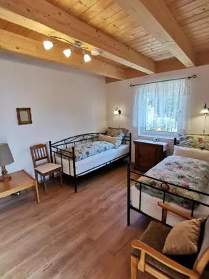 Ein Bett oder Betten in einem Zimmer der Unterkunft Friedenfelder Nest