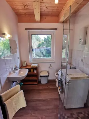 Ein Badezimmer in der Unterkunft Friedenfelder Nest