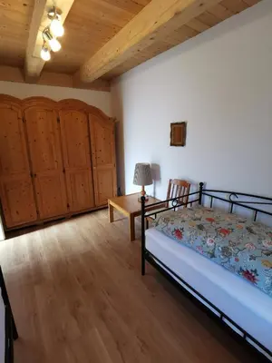 Ein Bett oder Betten in einem Zimmer der Unterkunft Friedenfelder Nest