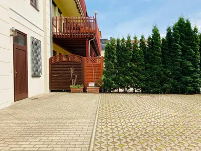Das Gebäude in dem sich die Ferienwohnung befindet