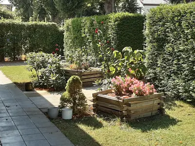 Ein Garten an der Unterkunft Pad 2