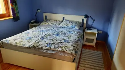 Ein Bett oder Betten in einem Zimmer der Unterkunft Ferienhaus Luna