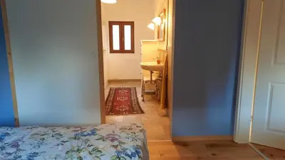 Ein Bett oder Betten in einem Zimmer der Unterkunft Ferienhaus Luna