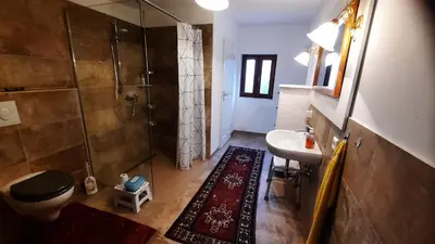 Ein Badezimmer in der Unterkunft Ferienhaus Luna