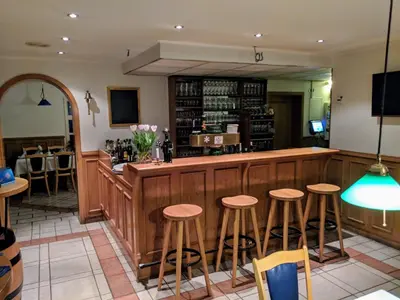 Lounge oder Bar in der Unterkunft Landgasthof Askanien