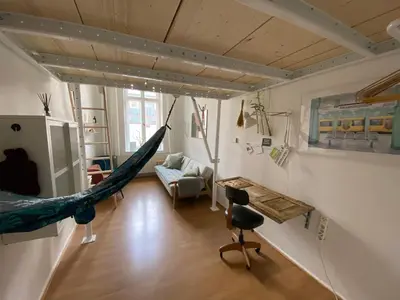 Ein Sitzbereich in der Unterkunft Kiez Hostel Berlin