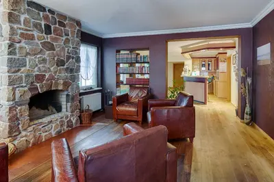 Ein Sitzbereich in der Unterkunft Seehotel Schorfheide