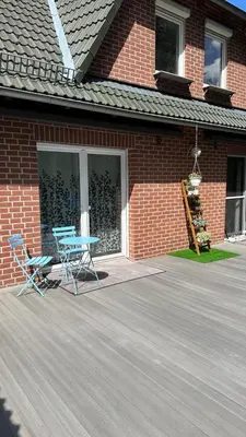 Das Gebäude in dem sich die Ferienwohnung befindet