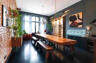 Küche/Küchenzeile in der Unterkunft SOMNIA Berlin by Chaussee36