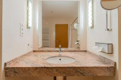 Ein Badezimmer in der Unterkunft Apartmenthaus Berlin Mitte