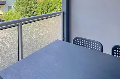 Ein Balkon oder eine Terrasse in der Unterkunft Libelle