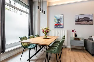 Ein Sitzbereich in der Unterkunft Luxuriöse Design Apartments mit je 3 Schlafzimmern
