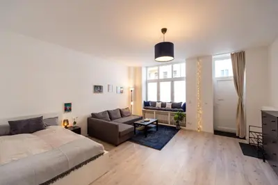 Ein Bett oder Betten in einem Zimmer der Unterkunft Apartment in Berlin Mitte