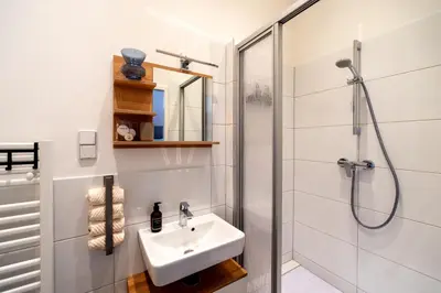 Ein Badezimmer in der Unterkunft Apartment in Berlin Mitte
