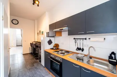 Küche/Küchenzeile in der Unterkunft Apartment in Berlin Mitte