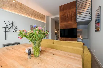 TV/Unterhaltungsangebot in der Unterkunft Exklusives Designer Loft nahe Hauptbahnhof