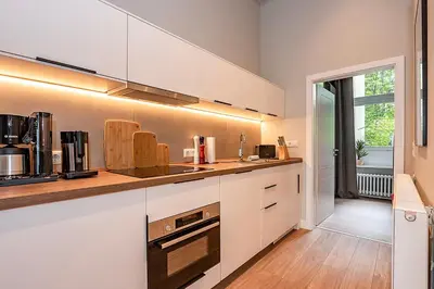 Küche/Küchenzeile in der Unterkunft Exclusives Cube loft nahe Hauptbahnhof