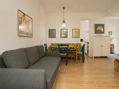 Ein Sitzbereich in der Unterkunft Kleines Steglitz
