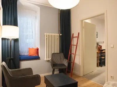 Ein Sitzbereich in der Unterkunft Kleines Steglitz