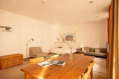 Ein Sitzbereich in der Unterkunft Miniloft Apartment Hotel