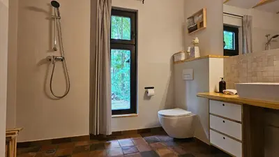 Ein Badezimmer in der Unterkunft Kleine Auszeit - Cottage im Grünen