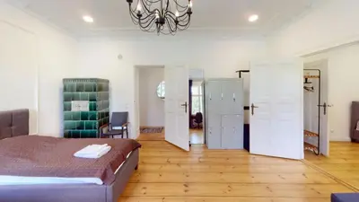Ein Bett oder Betten in einem Zimmer der Unterkunft Villa Wittenau