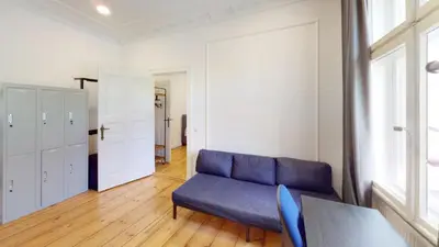 Ein Sitzbereich in der Unterkunft Villa Wittenau