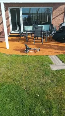 Ein Garten an der Unterkunft Ferienhaus Zum Birkenwäldchen