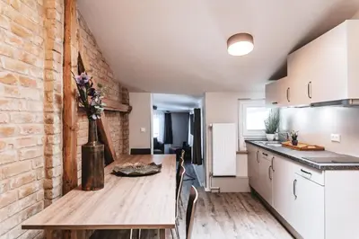 Küche/Küchenzeile in der Unterkunft Fontane Apartments