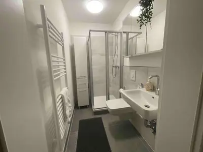 Ein Badezimmer in der Unterkunft Barrierearme Neubauwohnung