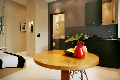 Küche/Küchenzeile in der Unterkunft StyleApartments #2