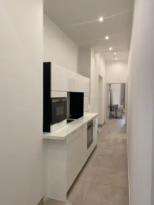Küche/Küchenzeile in der Unterkunft Villa Wittenau Ferienwohnung EG