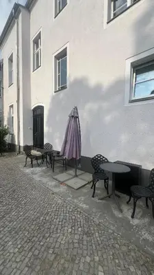 Das Gebäude in dem sich die Ferienwohnung befindet