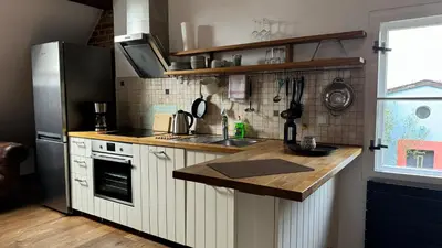 Küche/Küchenzeile in der Unterkunft Ferienwohnung - Der Schwarzstorch