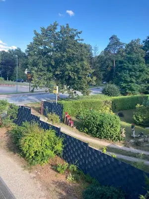 Ein Garten an der Unterkunft Ferienwohnung in der Schorfheide
