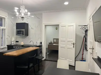 Küche/Küchenzeile in der Unterkunft Villa Wittenau Ferienwohnung 3